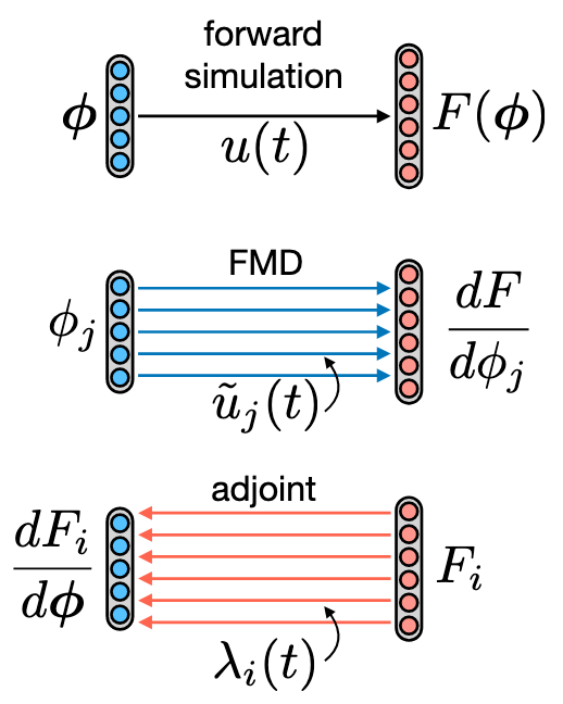 Forward-mode differentiation Maxwell