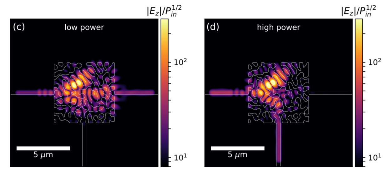 Adjoint nonlinear nanophotonics